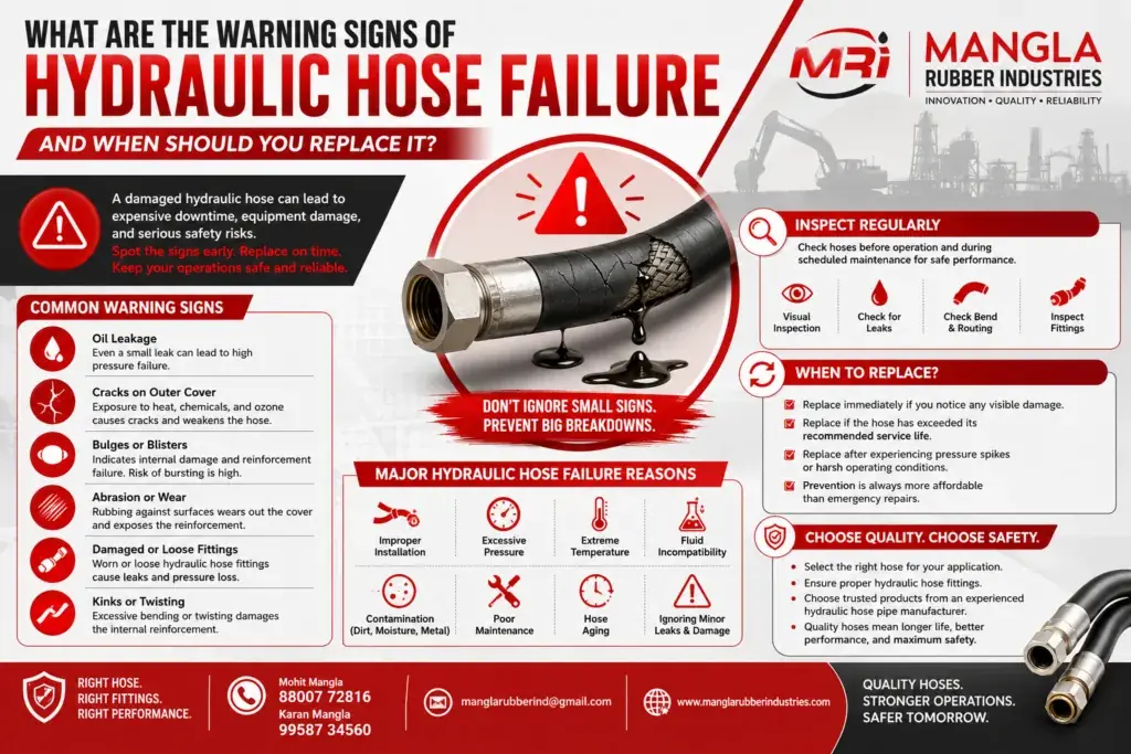 What Are the Warning Signs of Hydraulic Hose Failure and When Should You Replace It?