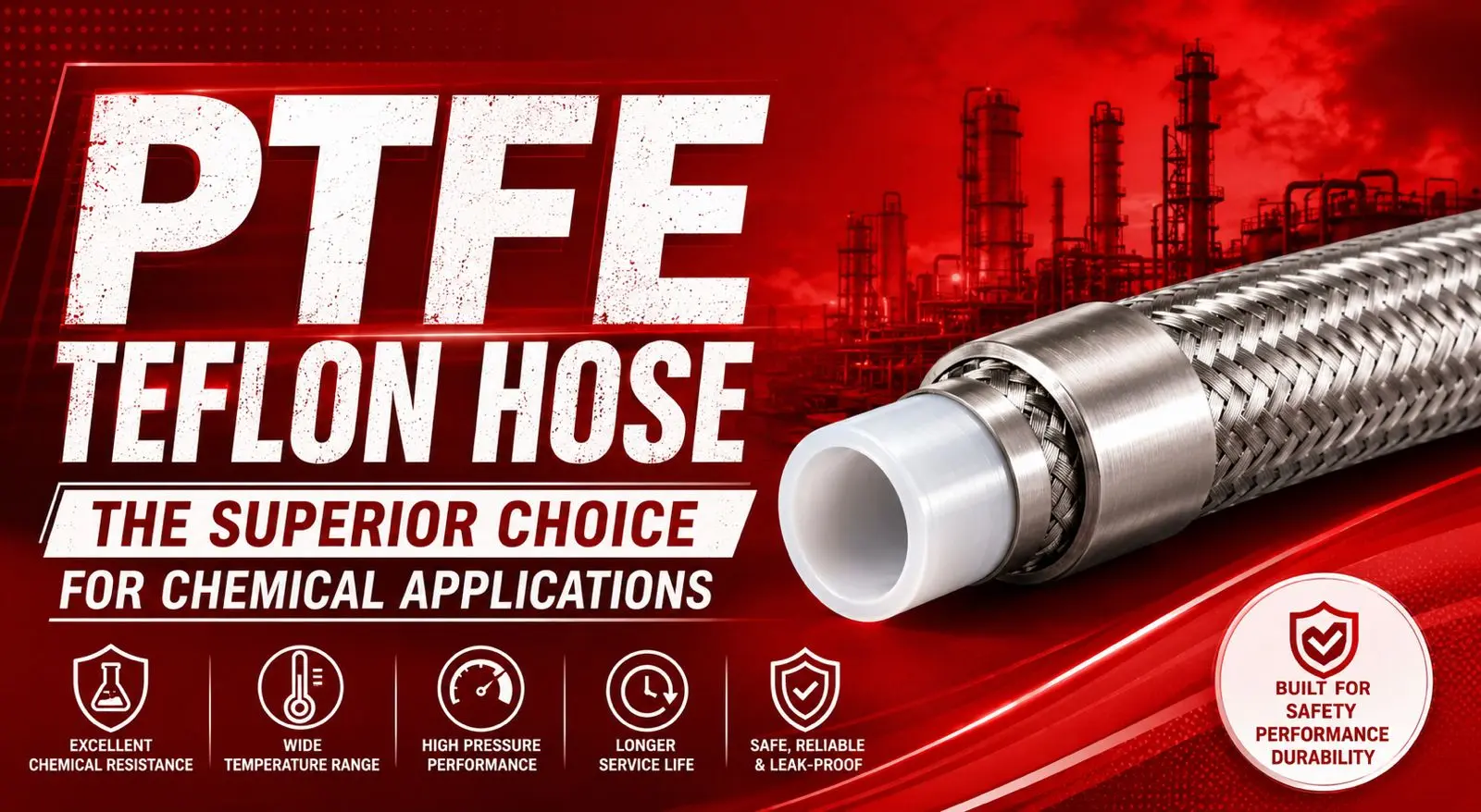 Where Is PTFE Teflon Hose Used and Why It Outperforms Rubber Hose in Chemical?